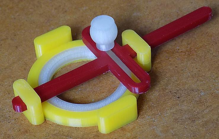 Simple press-fit scotch yoke